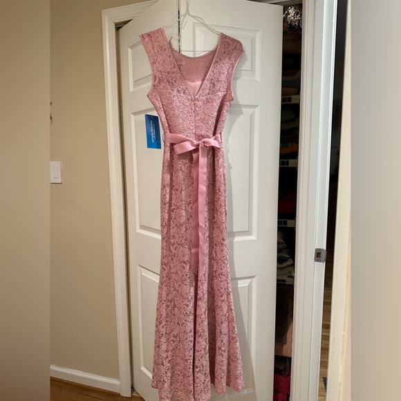 Prom dress long mauve sequins - Picture 5 of 5
